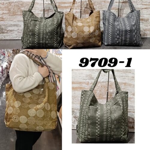 Bolso Maxi Tote de Tela Estampado