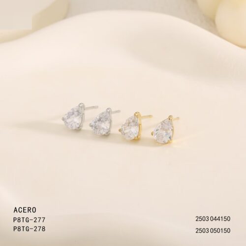 Piercing Acero Circonita Gota de Agua