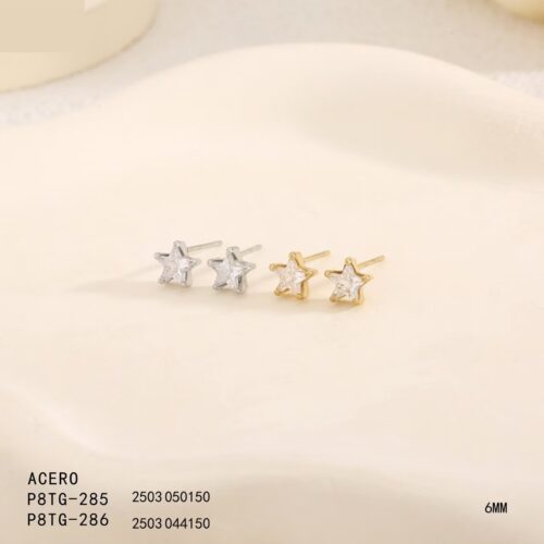 Piercing Acero Circonita Estrella