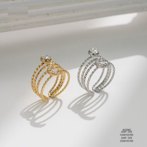 Anillo Acero Ancho Luna