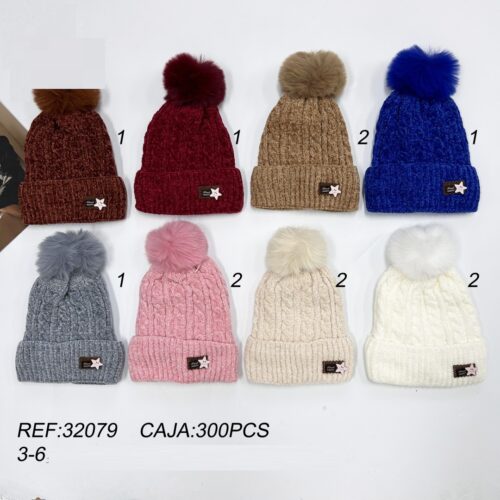 Gorro Infantil Chenilla Trenzado