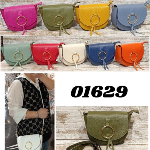 Bandolera Piel Solapa Aro