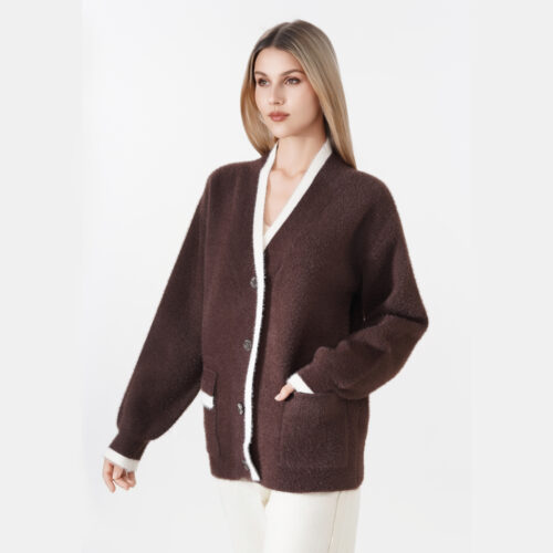 Cárdigan Manga Larga con Bolsillos