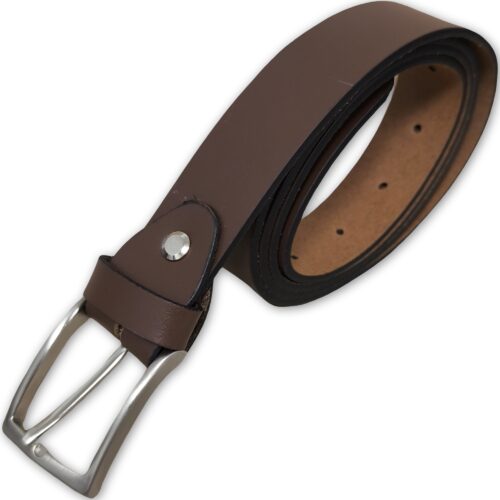 Cinturón Marrón de Piel Liso