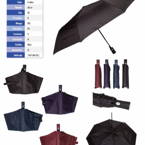 Paraguas Plegable Lunares