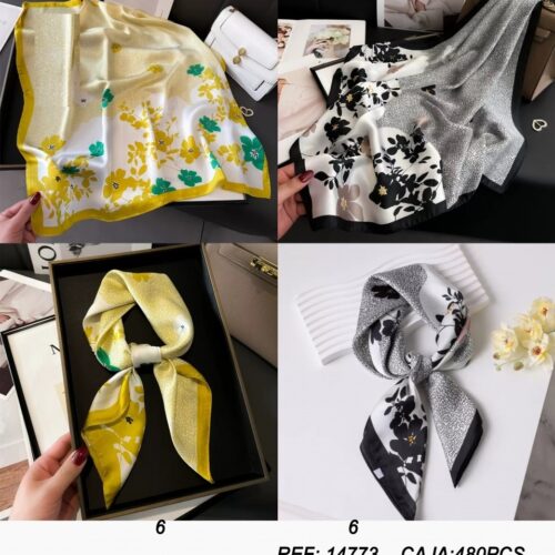 Fular Cuadrado Estampado 70x70cm