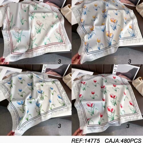 Fular Cuadrado Estampado 70x70cm