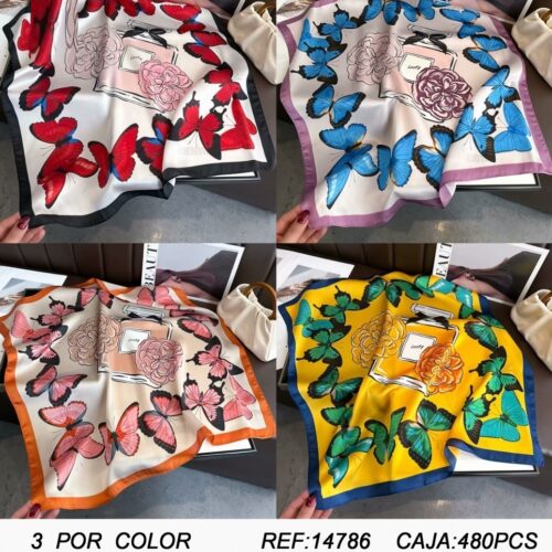 Fular Cuadrado Estampado 70x70cm