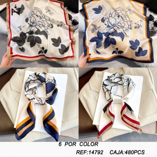 Fular Cuadrado Estampado 70x70cm