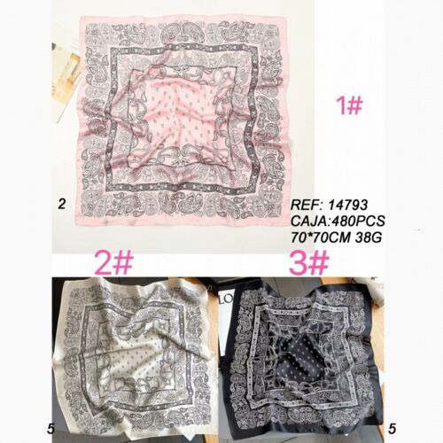 Fular Cuadrado Estampado 70x70cm