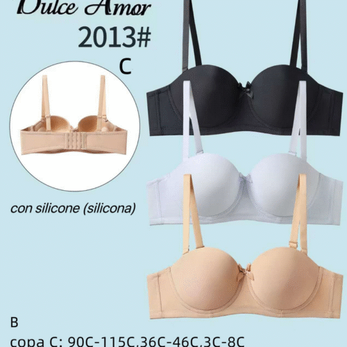 Sujetador Con Silicona Copa C