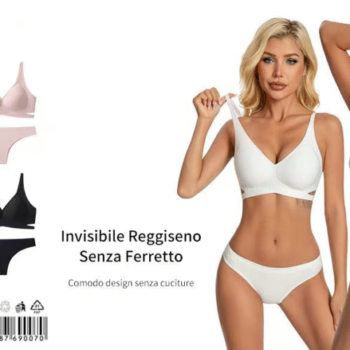 Conjunto Sujetador y Brasileña Lisa Mujer