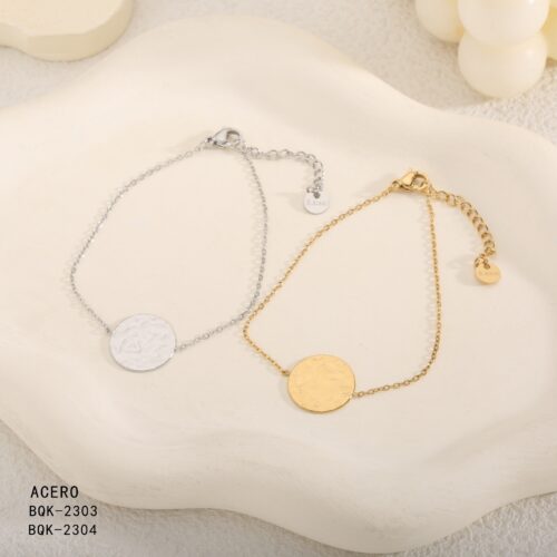 Pulsera Acero Medalla