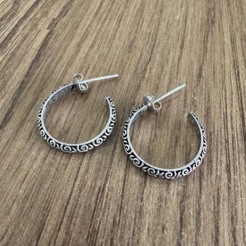 Pendientes Étnicos Plateado
