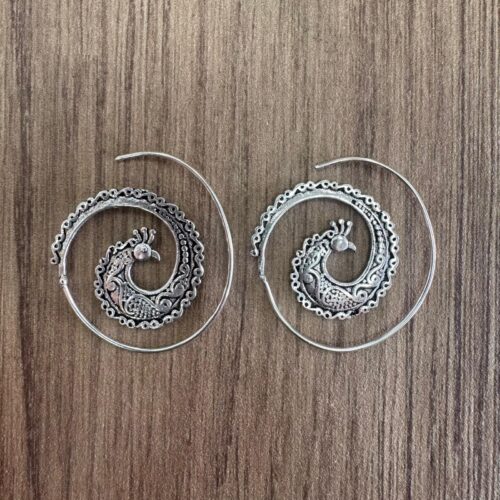 Pendientes Étnicos Plateado
