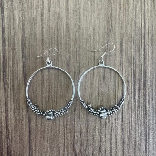 Pendientes Étnicos Plateado
