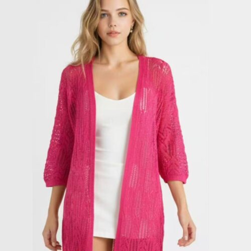 Chaqueta De Punto Calada