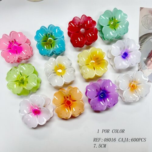 Pinzas de Pelo Flor 8 cm.