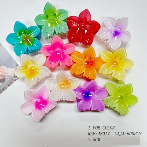 Pinzas de Pelo Flor 8 cm.