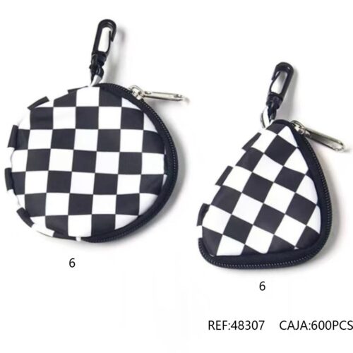 Llavero Monedero Cuadrícula