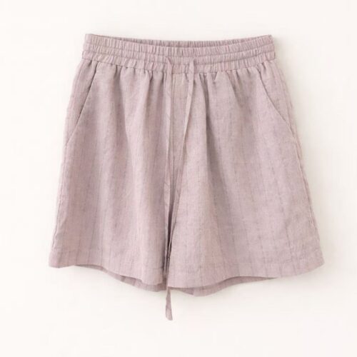Pantalon corto Rosa con Rayas