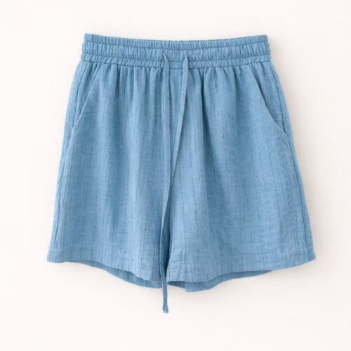 Pantalon corto Azul con Rayas