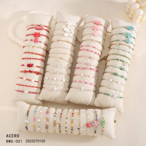 Pulsera Acero Bolitas