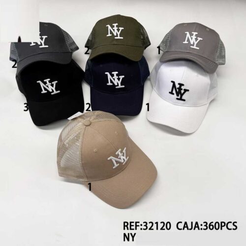 Gorra Básica NY Con Rejilla