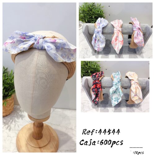 Diademas Rafia Lazo Estampado