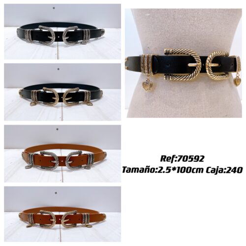 Cinturones Hebilla Dorada