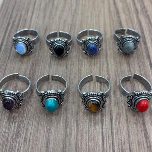 Anillo Plateado Piedra