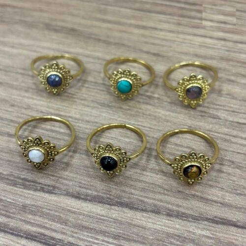 Anillo Dorado Piedra