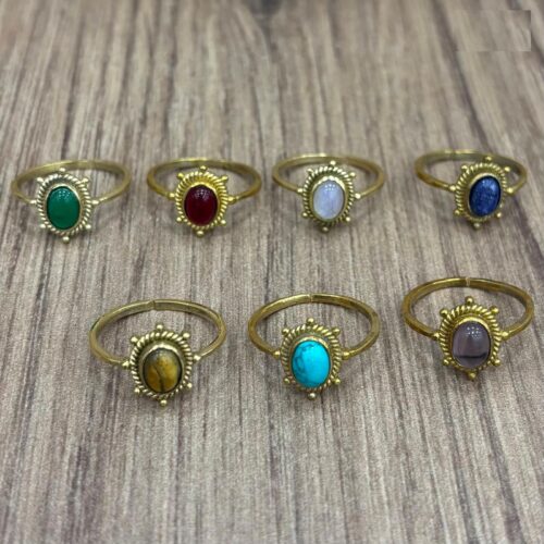 Anillo Dorado Piedra