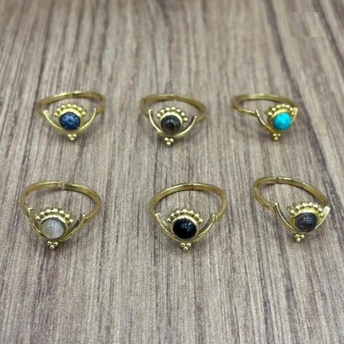 Anillo Dorado Piedra