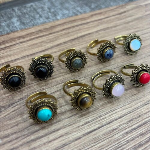 Anillo Dorado Piedra