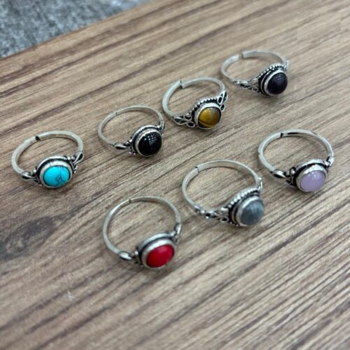 Anillo Plateado Piedra