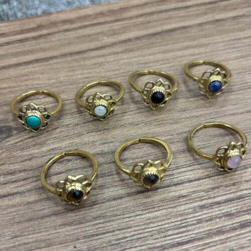 Anillo Dorado Piedra