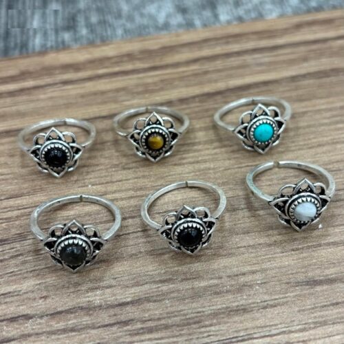 Anillo Plateado Piedra