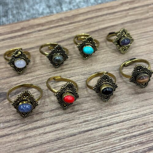 Anillo Dorado Piedra