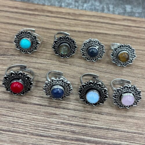 Anillo Plateado Piedra