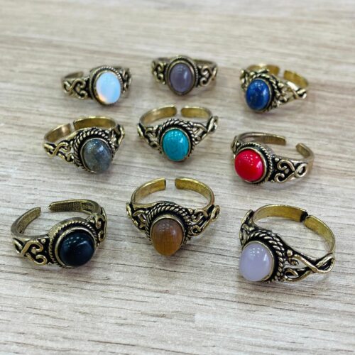 Anillo Dorado Piedra