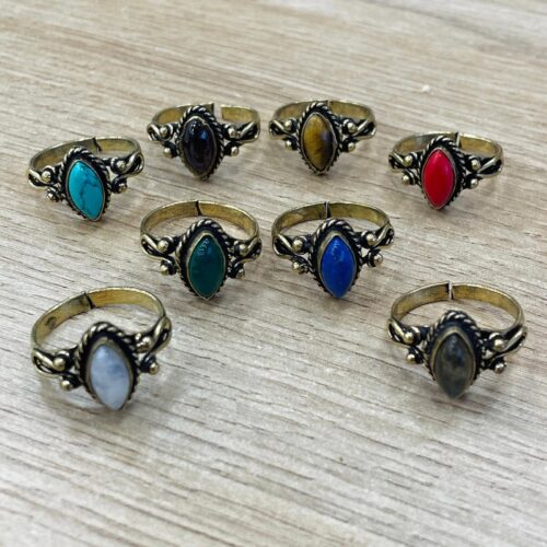 Anillo Dorado Piedra