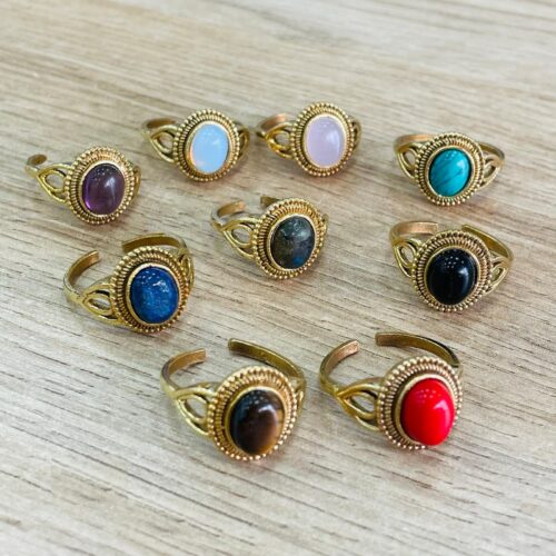 Anillo Dorado Piedra