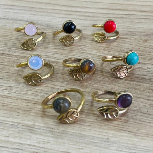 Anillo Dorado Piedra