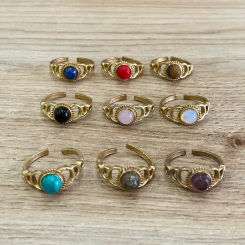 Anillo Dorado Piedra