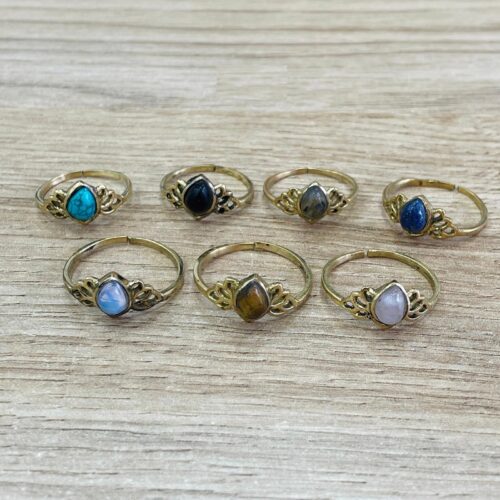 Anillo Dorado Piedra