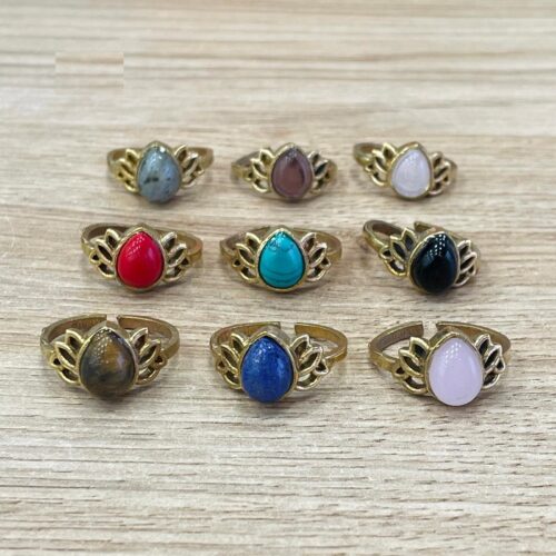 Anillo Dorado Piedra