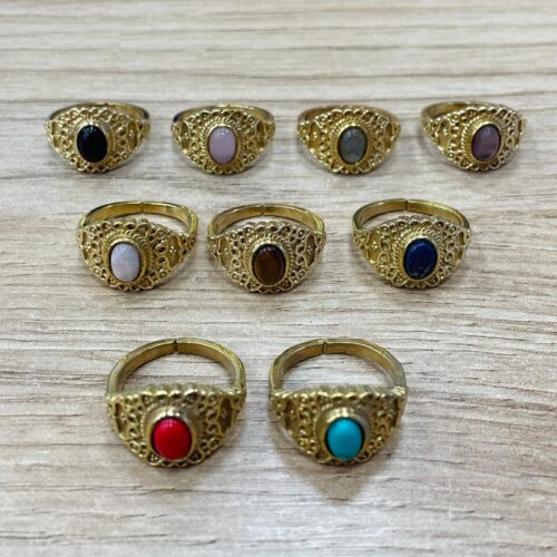 Anillo Dorado Piedra