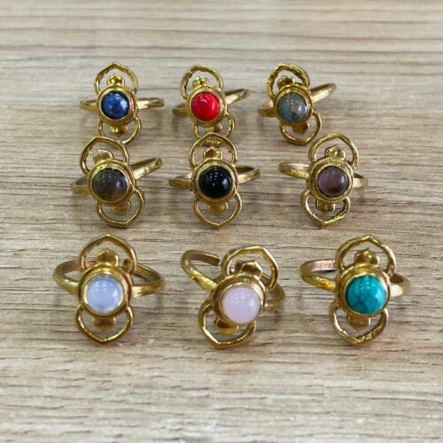 Anillo Dorado Piedra