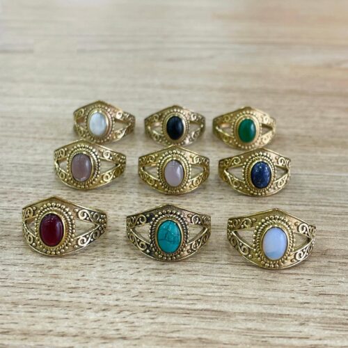 Anillo Dorado Piedra